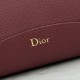 Replica di lusso Borsa a secchiello medio Dior Médaillon M1532 Borgogna Imitazioni Cloni Borsa a secchiello medio Dior Médaillon M1532 Borgogna firmate