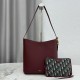 Replica di lusso Borsa a secchiello medio Dior Médaillon M1532 Borgogna Imitazioni Cloni Borsa a secchiello medio Dior Médaillon M1532 Borgogna firmate