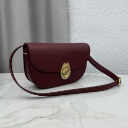 Borsa a tracolla Dior Médaillon 23cm M3920 Borgogna Borsa a tracolla Dior Médaillon 23cm M3920 Borgogna