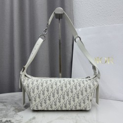 Cloni Bora Pari replica a tracolla piccola Dior D-Journey M2416 beige/grigio firmate