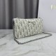 Cloni Pochette Dior Oblique Bow Chain S2504 beige/grigio firmate