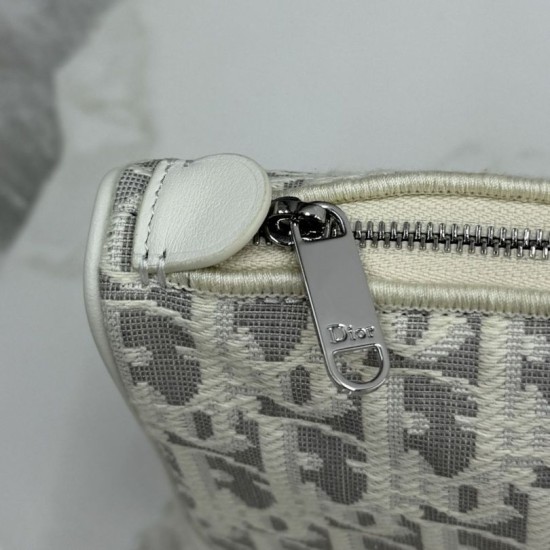 Cloni Pochette Dior Oblique Bow Chain S2504 beige/grigio firmate