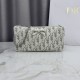 Cloni Pochette Dior Oblique Bow Chain S2504 beige/grigio firmate