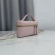 Replica di lusso Borsa a mano Dior Trianon Soft Vanity Mini Chain S4613 Rosa Imitazioni Cloni Borsa a mano Dior Trianon Soft Vanity Mini Chain S4613 Rosa firmate