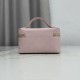Replica di lusso Borsa a mano Dior Trianon Soft Vanity Mini Chain S4613 Rosa Imitazioni Cloni Borsa a mano Dior Trianon Soft Vanity Mini Chain S4613 Rosa firmate