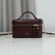 Replica di lusso Borsa a mano Dior Trianon Soft Vanity Mini Chain S4613 Borgogna Imitazioni Cloni Borsa a mano Dior Trianon Soft Vanity Mini Chain S4613 Borgogna firmate