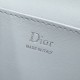 Cloni Borsa Replica a mano Dior Trianon Soft Vanity Mini Chain S4613 Blu firmate