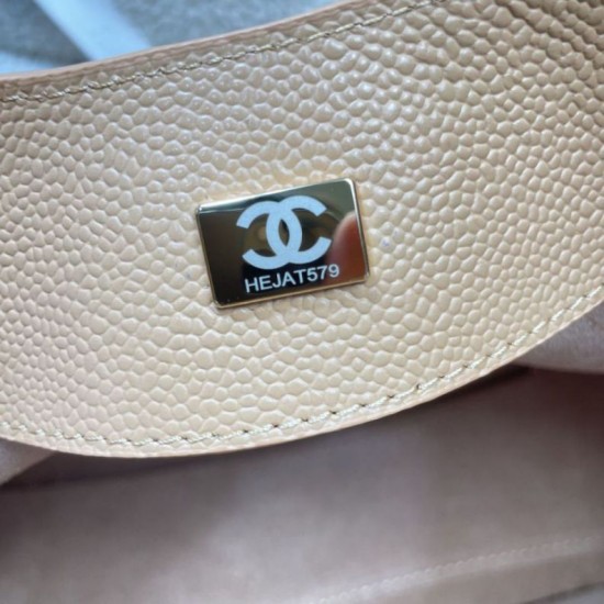 Replica di lusso Borsa shopping Chanel piccola/grande AS6095/AS6090 con pochette marrone Imitazioni Cloni Borsa shopping Chanel piccola/grande AS6095/AS6090 con pochette marrone firmate