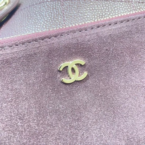 Replica di lusso Borsa shopping Chanel piccola/grande AS6095/AS6090 con pochette Borgogna Imitazioni Cloni Borsa shopping Chanel piccola/grande AS6095/AS6090 con pochette Borgogna firmate