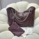 Replica di lusso Borsa shopping Chanel piccola/grande AS6095/AS6090 con pochette Borgogna Imitazioni Cloni Borsa shopping Chanel piccola/grande AS6095/AS6090 con pochette Borgogna firmate