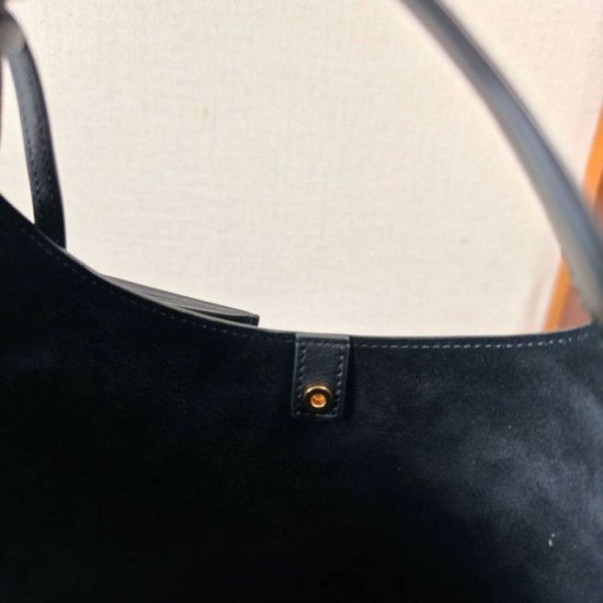 Cloni Borse Replica Alta Qualità a tracolla Celine Small Teen Hobo con portamonete Nero firmate