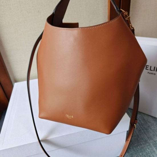 Replica di lusso Borse di alta qualità Celine Small Teen Hobo con portamonete marrone Imitazioni Cloni Borse Replica di alta qualità Celine Small Teen Hobo con portamonete marrone firmate