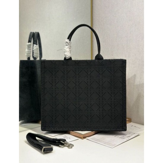 Replica di lusso Borse Alta Qualità Dior media Book Tote con tracolla api nero Imitazioni Cloni Borse Replica Alta Qualità Dior media Book Tote con tracolla api nero firmate