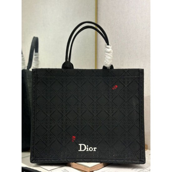 Replica di lusso Borse Alta Qualità Dior media Book Tote con tracolla api nero Imitazioni Cloni Borse Replica Alta Qualità Dior media Book Tote con tracolla api nero firmate