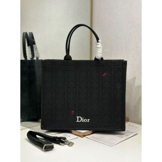 Replica di lusso Borse Alta Qualità Dior media Book Tote con tracolla api nero Imitazioni Cloni Borse Replica Alta Qualità Dior media Book Tote con tracolla api nero firmate