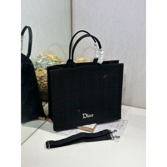 Replica di lusso Borse Alta Qualità Dior media Book Tote con tracolla api nero Imitazioni Cloni Borse Replica Alta Qualità Dior media Book Tote con tracolla api nero firmate