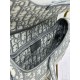 Replica di lusso Borsa 1:1 a tracolla Dior Saddle Oblique ricamata grigia Imitazioni Cloni Borsa Replica a tracolla Dior Saddle Oblique ricamata grigia firmate