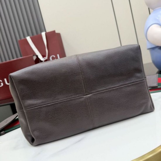 Replica di lusso Borsa a tracolla grande Gucci Brera 866938 Caffè Imitazioni Cloni Borsa a tracolla grande Gucci Brera 866938 Caffè firmate