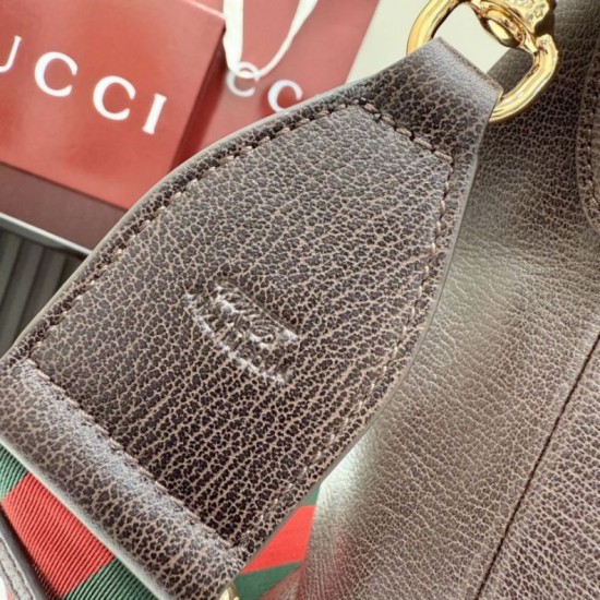 Replica di lusso Borsa a tracolla grande Gucci Brera 866938 Caffè Imitazioni Cloni Borsa a tracolla grande Gucci Brera 866938 Caffè firmate