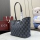 Replica di lusso Borsa tote piccola Gucci Tribeca 875236 GG denim blu Imitazioni Cloni Borsa tote piccola Gucci Tribeca 875236 GG denim blu firmate