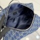 Replica di lusso Borse Firmate Gucci Melrose Boston media denim GG blu scuro Imitazioni Cloni Borse Firmate Replica Gucci Melrose Boston media denim GG blu scuro firmate