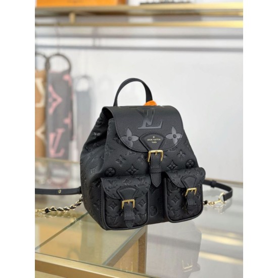 Replica di lusso Zaino Louis Vuitton modello M47072 con chip MB163c premium Nero Imitazioni Cloni Zaino Louis Vuitton modello M47072 con chip MB163c premium Nero firmate