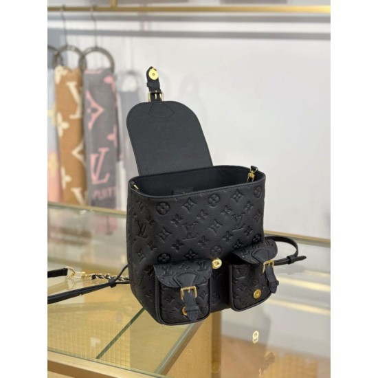 Replica di lusso Zaino Louis Vuitton modello M47072 con chip MB163c premium Nero Imitazioni Cloni Zaino Louis Vuitton modello M47072 con chip MB163c premium Nero firmate