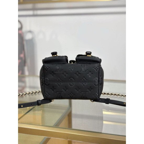 Replica di lusso Zaino Louis Vuitton modello M47072 con chip MB163c premium Nero Imitazioni Cloni Zaino Louis Vuitton modello M47072 con chip MB163c premium Nero firmate