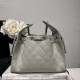 Replica di lusso Borsa a secchiello Chanel AS5293 Hobo con coulisse Bianco-verde Imitazioni Cloni Borsa a secchiello Chanel AS5293 Hobo con coulisse Bianco-verde firmate