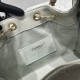 Replica di lusso Borsa a secchiello Chanel AS5293 Hobo con coulisse Bianco-verde Imitazioni Cloni Borsa a secchiello Chanel AS5293 Hobo con coulisse Bianco-verde firmate