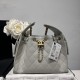 Replica di lusso Borsa a secchiello Chanel AS5293 Hobo con coulisse Bianco-verde Imitazioni Cloni Borsa a secchiello Chanel AS5293 Hobo con coulisse Bianco-verde firmate
