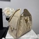 Cloni Borsa a secchiello Chanel Hobo con coulisse AS5293 Beige firmate