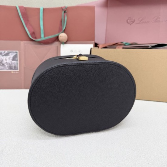 Replica di lusso Borse Trousse extra Loro Piana 8262 nero Imitazioni Cloni Borse Trousse extra Loro Piana 8262 nero firmate