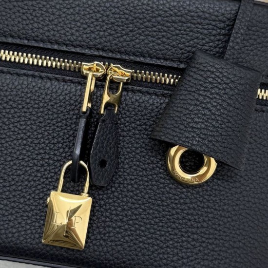 Replica di lusso Borse Trousse extra Loro Piana 8262 nero Imitazioni Cloni Borse Trousse extra Loro Piana 8262 nero firmate