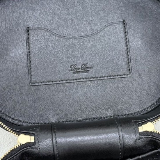 Replica di lusso Borse Trousse extra Loro Piana 8262 nero Imitazioni Cloni Borse Trousse extra Loro Piana 8262 nero firmate