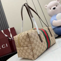 Replica di lusso Borsa Gucci Melrose Medium Boston 875228 marrone Imitazioni Replica Perfetta Borsa Gucci Melrose Medium Boston 875228 marrone firmate