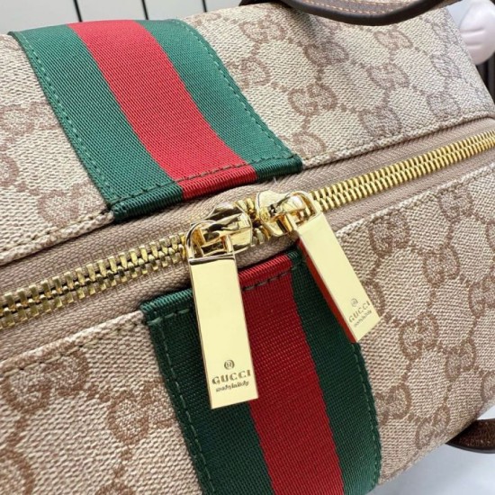 Replica di lusso Borsa Gucci Melrose Medium Boston 875228 marrone Imitazioni Replica Perfetta Borsa Gucci Melrose Medium Boston 875228 marrone firmate