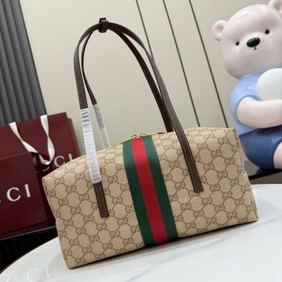 Replica di lusso Borsa Gucci Melrose Medium Boston 875228 marrone Imitazioni Replica Perfetta Borsa Gucci Melrose Medium Boston 875228 marrone firmate