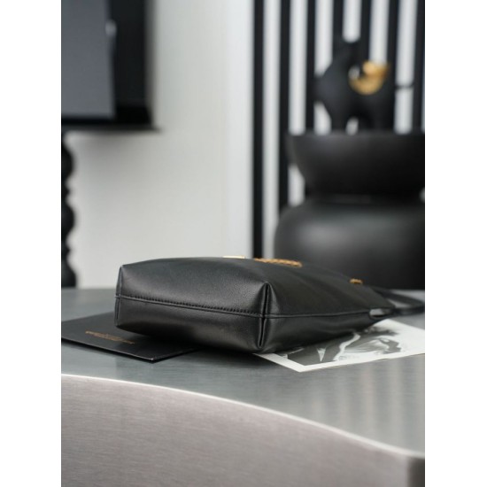 Replica Borsa a secchiello YSL Saint Laurent Pochon nero Imitazioni Replica perfette Borsa a secchiello YSL Saint Laurent Pochon nero