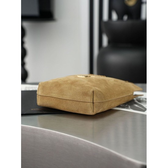 Replica Borsa a secchiello YSL Saint Laurent Pochon marrone Imitazioni Replica perfette Borsa a secchiello YSL Saint Laurent Pochon marrone