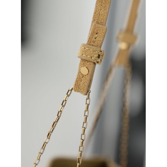 Replica Borsa a secchiello YSL Saint Laurent Pochon marrone Imitazioni Replica perfette Borsa a secchiello YSL Saint Laurent Pochon marrone