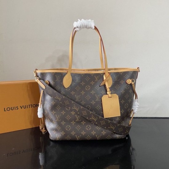Replica perfette Borsa Louis Vuitton Neverfull Inside Out M28376 marrone