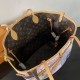 Replica perfette Borsa Louis Vuitton Neverfull Inside Out M28376 marrone