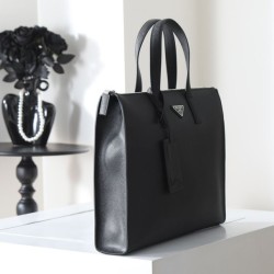 Replica perfette Borsa tote Prada Saffiano 2VG039 nera