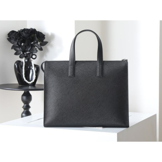 Replica Borsa tote Prada Saffiano 2VG039 nera Imitazioni Replica perfette Borsa tote Prada Saffiano 2VG039 nera