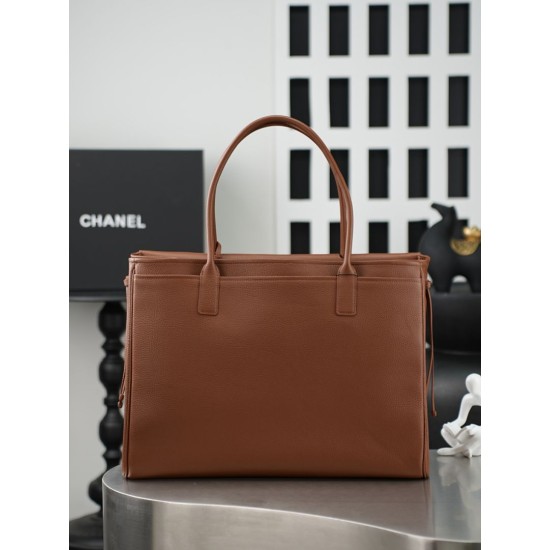 Replica perfette Borsa tote Chanel AS6289 Jennie marrone