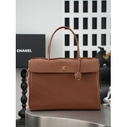 Borsa tote Chanel AS6289 Jennie marrone