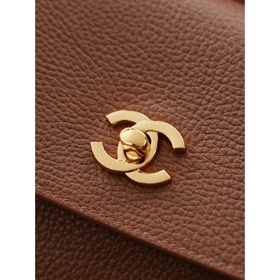 Replica perfette Borsa tote Chanel AS6289 Jennie marrone