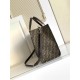 Replica Borsa shopper Tote Fendi FF jacquard marrone Imitazioni Replica perfette Borsa shopper Tote Fendi FF jacquard marrone