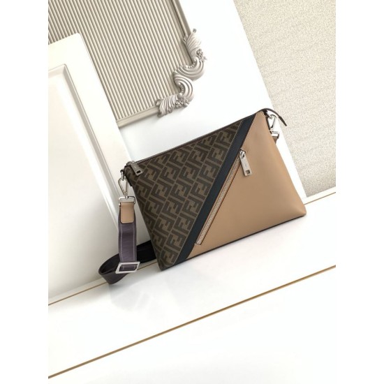 Replica Borsa a tracolla Fendi con logo diagonale FF Imitazioni Replica perfette Borsa a tracolla Fendi con logo diagonale FF